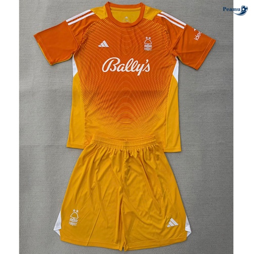 Camisola Futebol Nottingham Forest Crianças Equipamento Goleiro laranja 2025-2026