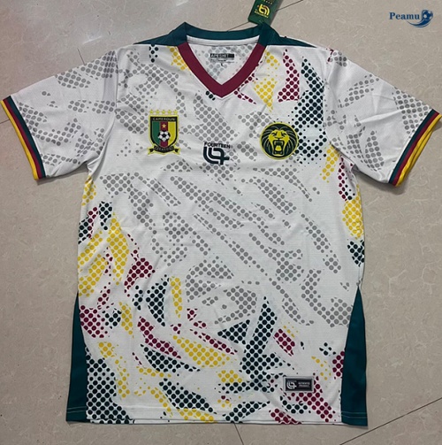 Camisola Futebol Camaroes Equipamento Branco 2026-2027