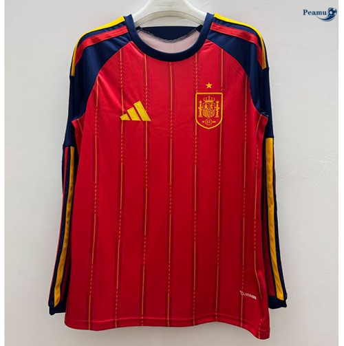 Camisola Futebol Espanha Principal Equipamento Manga comprida 2026-2027