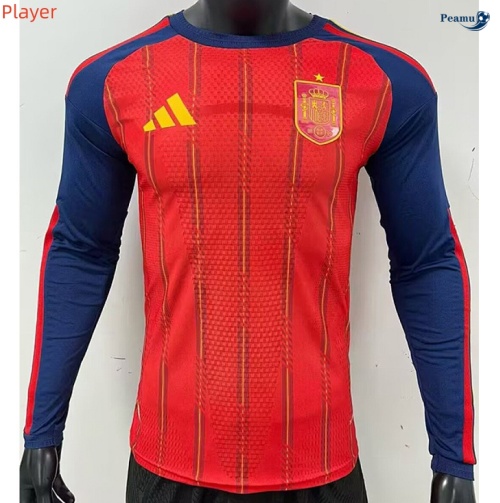 Camisola Futebol Espanha Player Principal Equipamento Manga comprida 2026-2027