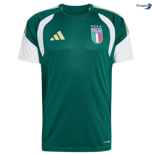 Camisola Futebol Itália Equipamento Training Verde 2026-2027