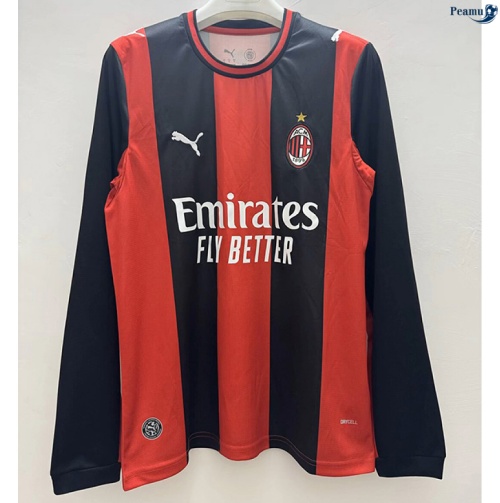 Camisola Futebol AC Milan Principal Equipamento Mangas compridas 2026-2027