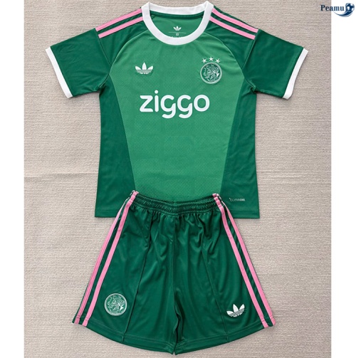 Camisola Futebol Ajax Enfant Equipamento Goleiro verde 2026-2027