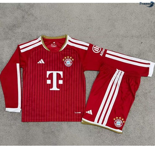 Camisola Futebol Bayern de Munique Enfant Principal Equipamento Mangas compridas 2026-2027