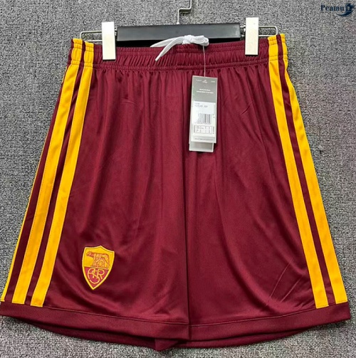 Camisola Futebol AS Roma Calcoes Principal Equipamento 2026-2027