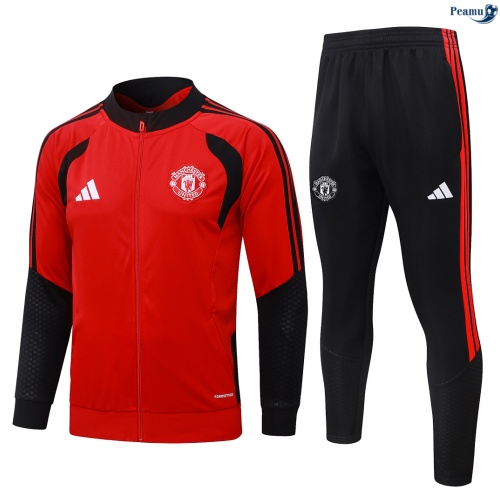 Casaco de Fato de Treino Manchester United vermelho/preto 2026-2027