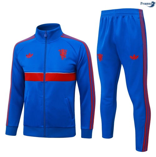 Casaco de Fato de Treino Manchester United Azul 2026-2027