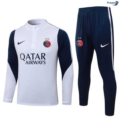 Fato de Treino PSG 2 estrelas Branco 2026-2027