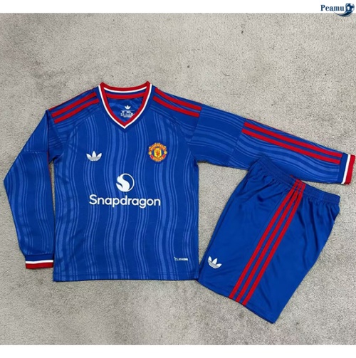 Camisola Futebol Manchester United Enfant Alternativa Equipamento Mangas compridas 2026-2027