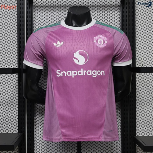 Camisola Futebol Manchester United Player Equipamento Goleiro Roxo 2026-2027