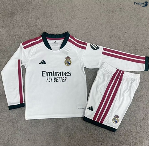 Camisola Futebol Real Madrid Enfant Principal Equipamento Mangas compridas 2026-2027