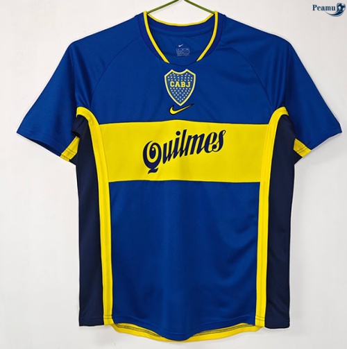 Camisola Futebol Retrô Boca Juniors Principal Equipamento 2001-02