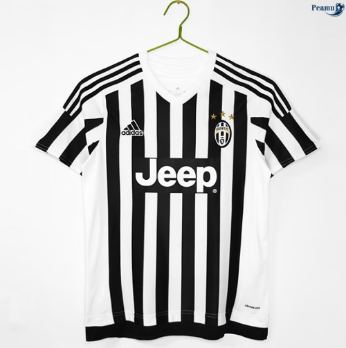 Camisola Futebol Retrô Juventus Principal Equipamento 2015-16