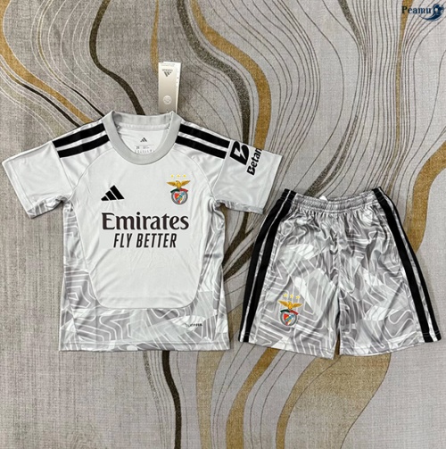 Camisola Futebol Benfica Enfant Equipamento Goleiro cinza 2026-2027