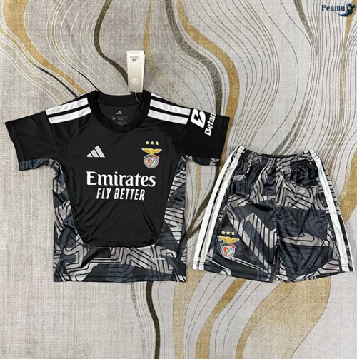 Camisola Futebol Benfica Enfant Equipamento Goleiro preto 2026-2027