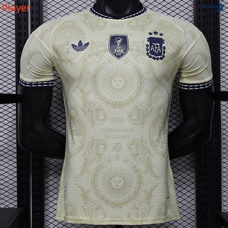 Camisola Futebol Argentina Player Equipamento especial Amarillo 2026-2027