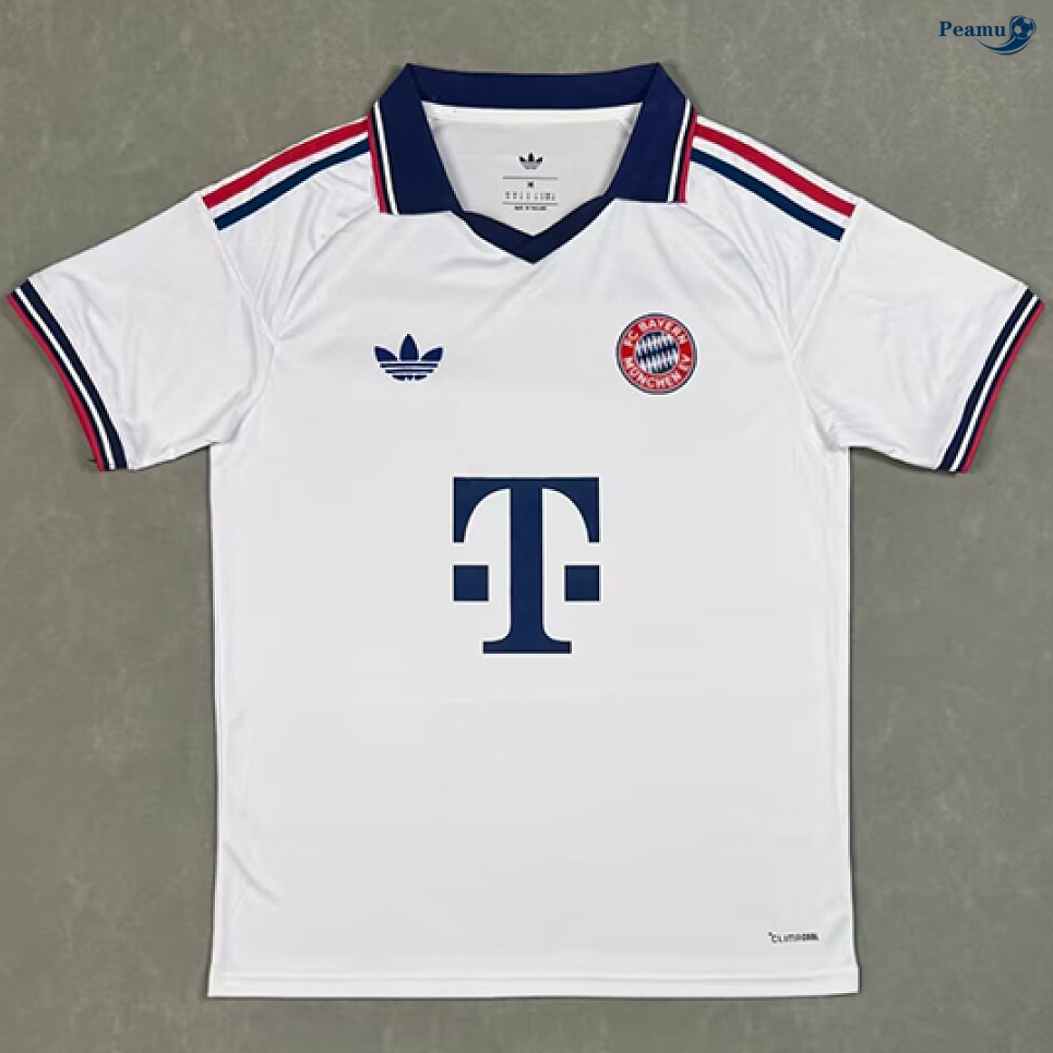 Camisola Futebol Bayern de Munique Principal Equipamento Branco 2026-2027