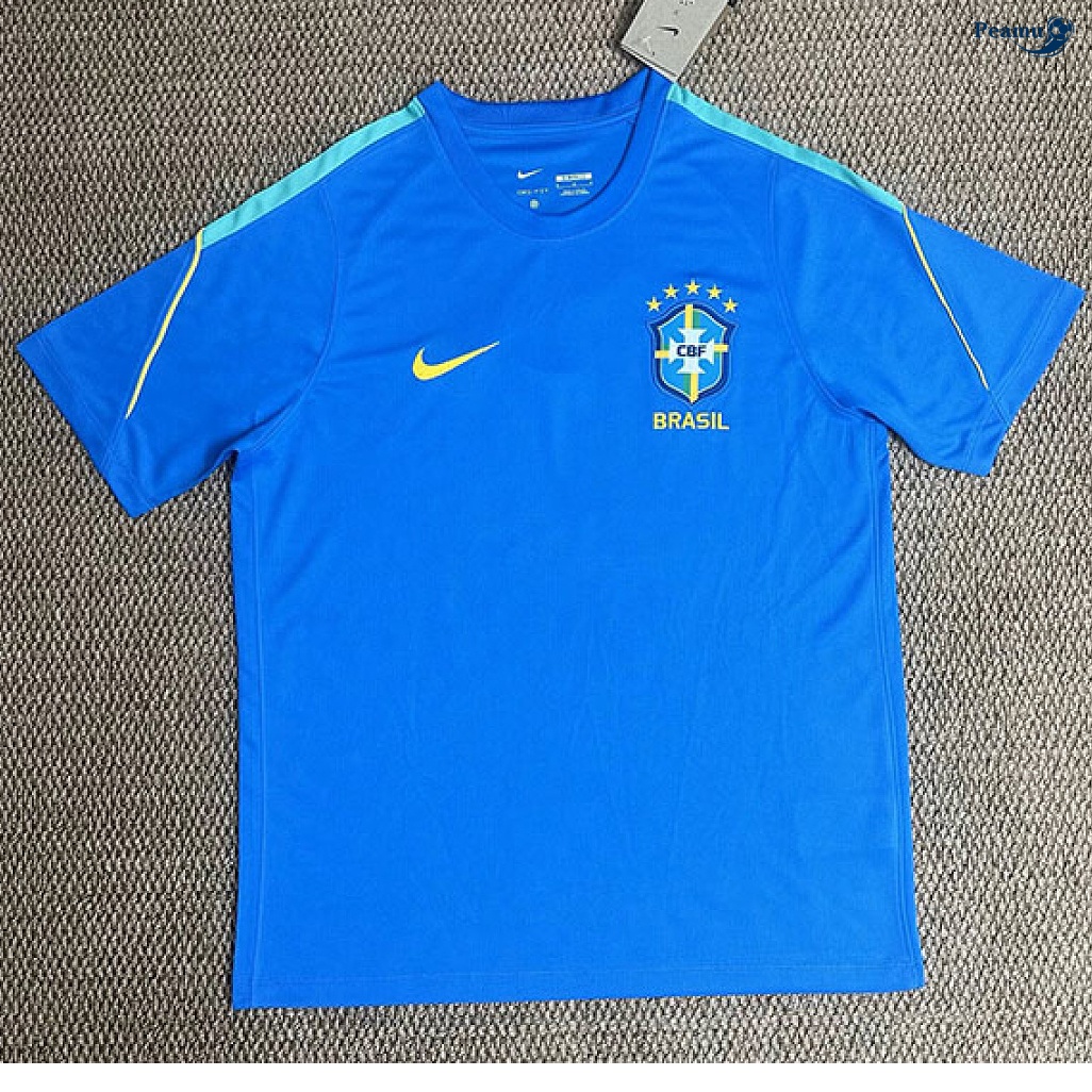 Camisola Futebol Brasil Equipamento Treinamento azul 2026-2027
