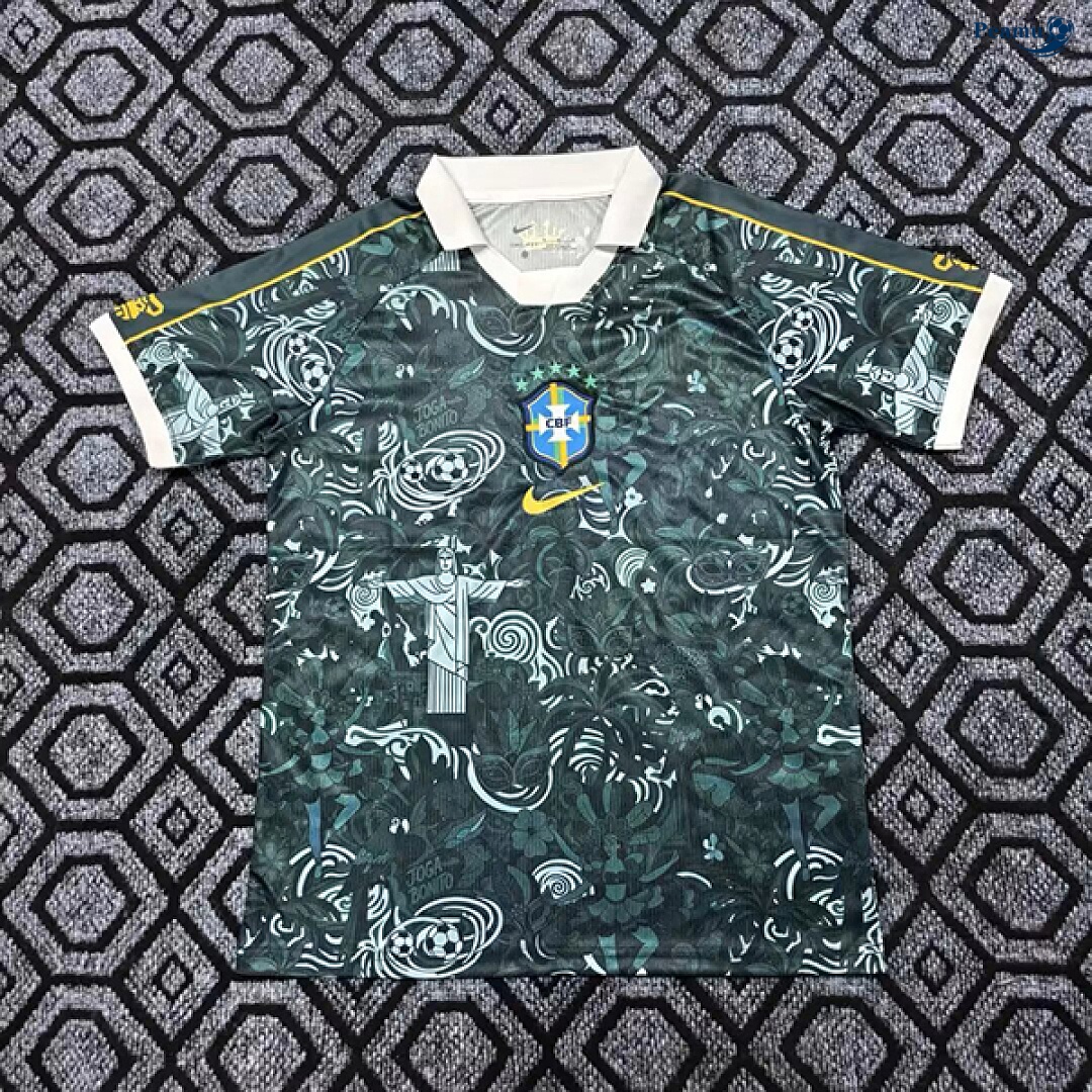 Camisola Futebol Brasil Equipamento verde 2026-2027