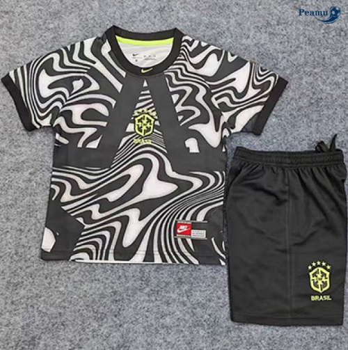 Camisola Futebol Brasil Crianças Equipamento goleiro 2026-2027