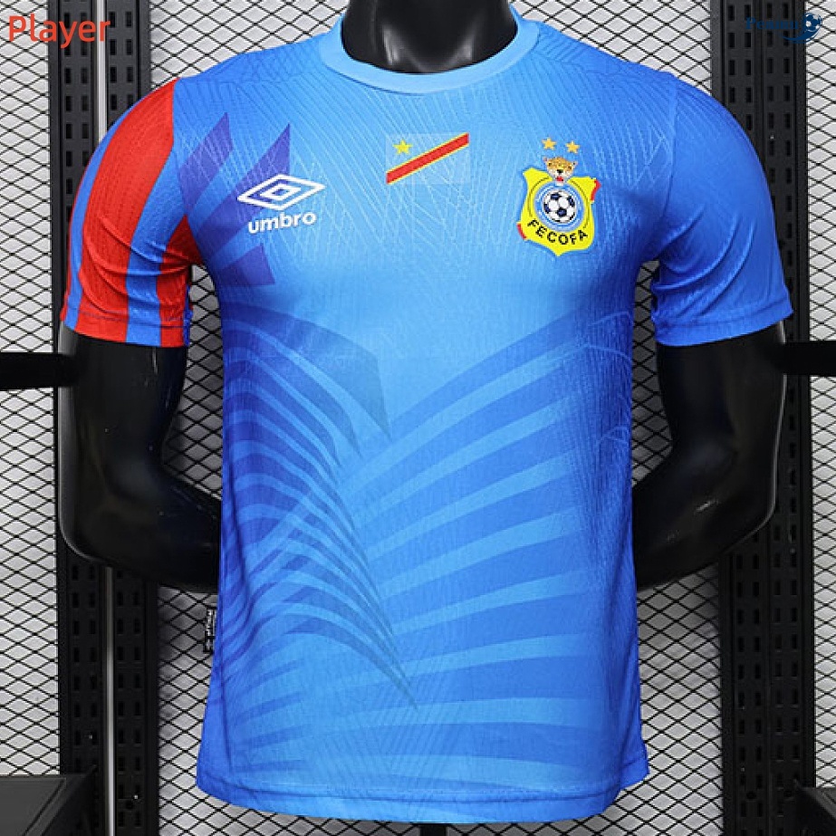 Camisola Futebol Congo Player Equipamento azul 2026-2027