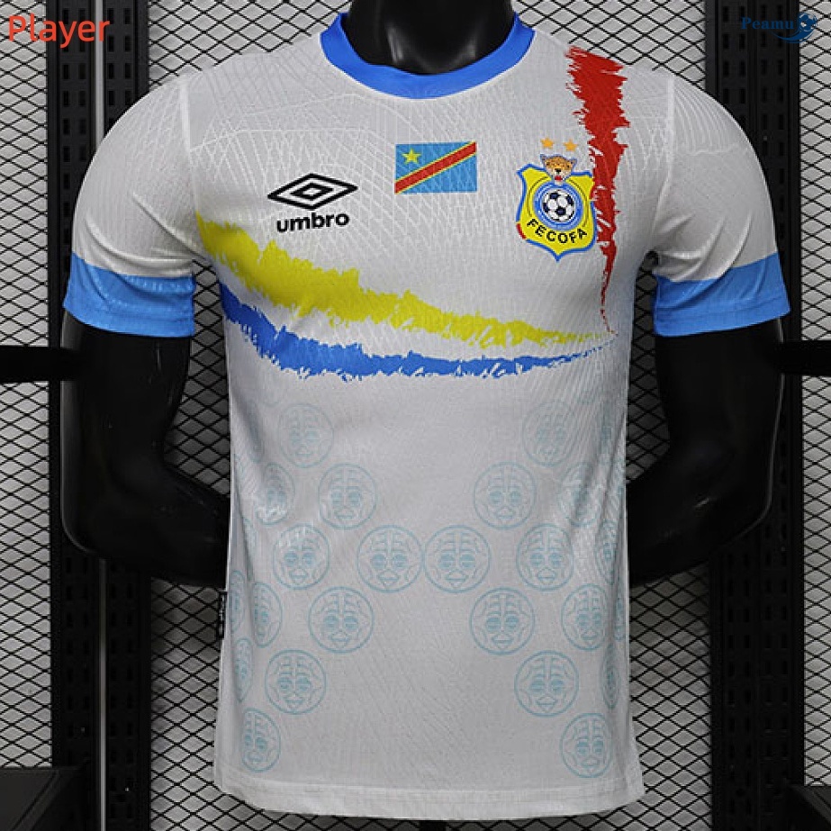 Camisola Futebol Congo Player Equipamento Branco 2026-2027