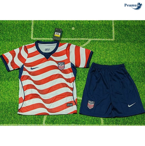Camisola Futebol Estados Unidos Crianças Principal Equipamento 2026-2027