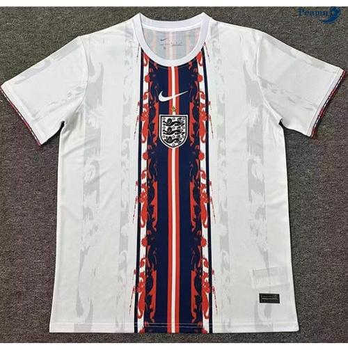 Camisola Futebol Inglaterra Equipamento Treinamento Branco 2026-2027