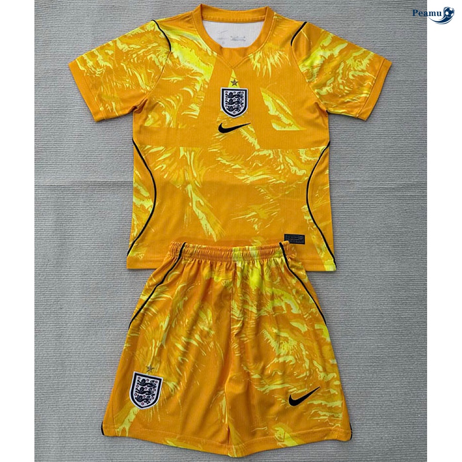 Camisola Futebol Inglaterra Crianças Equipamento goleiro Amarillo 2026-2027