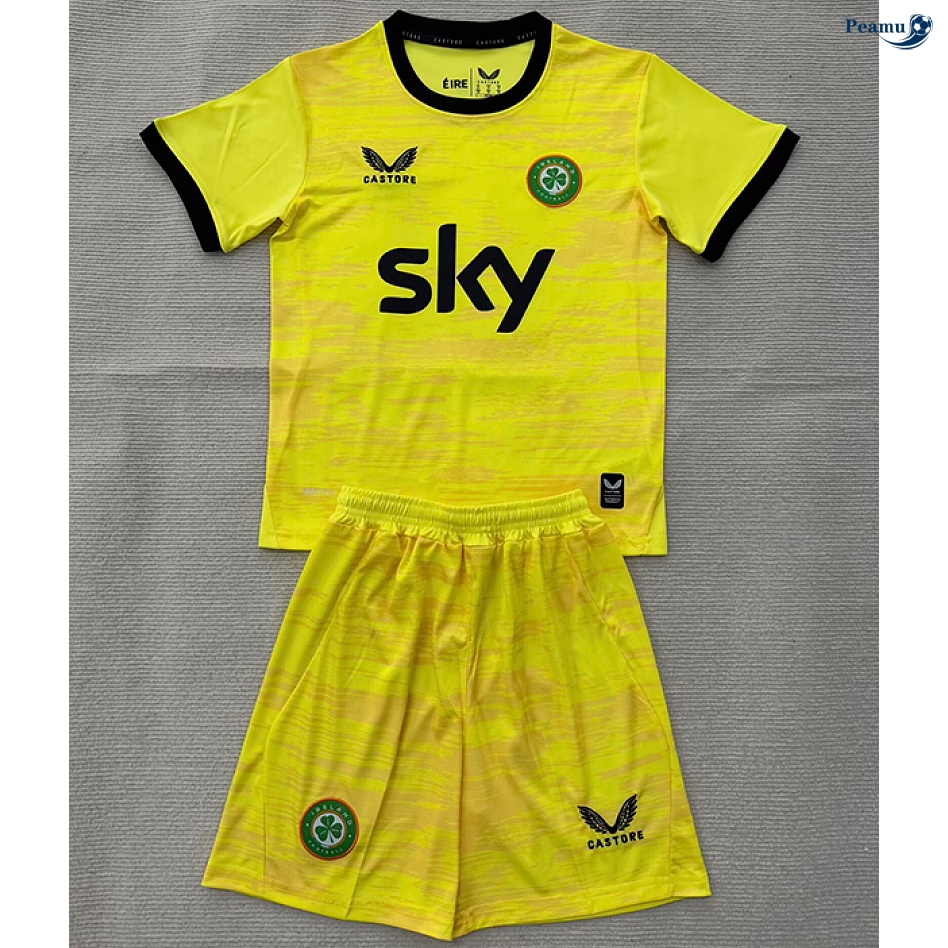 Camisola Futebol Irlanda Crianças Equipamento goleiro Amarillo 2026-2027