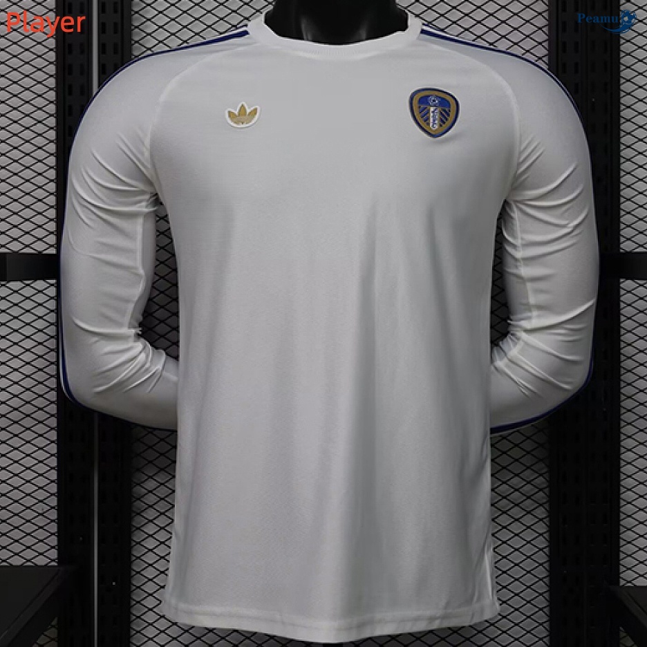 Camisola Futebol Leeds United Equipamento Manga comprida Branco 2026-2027
