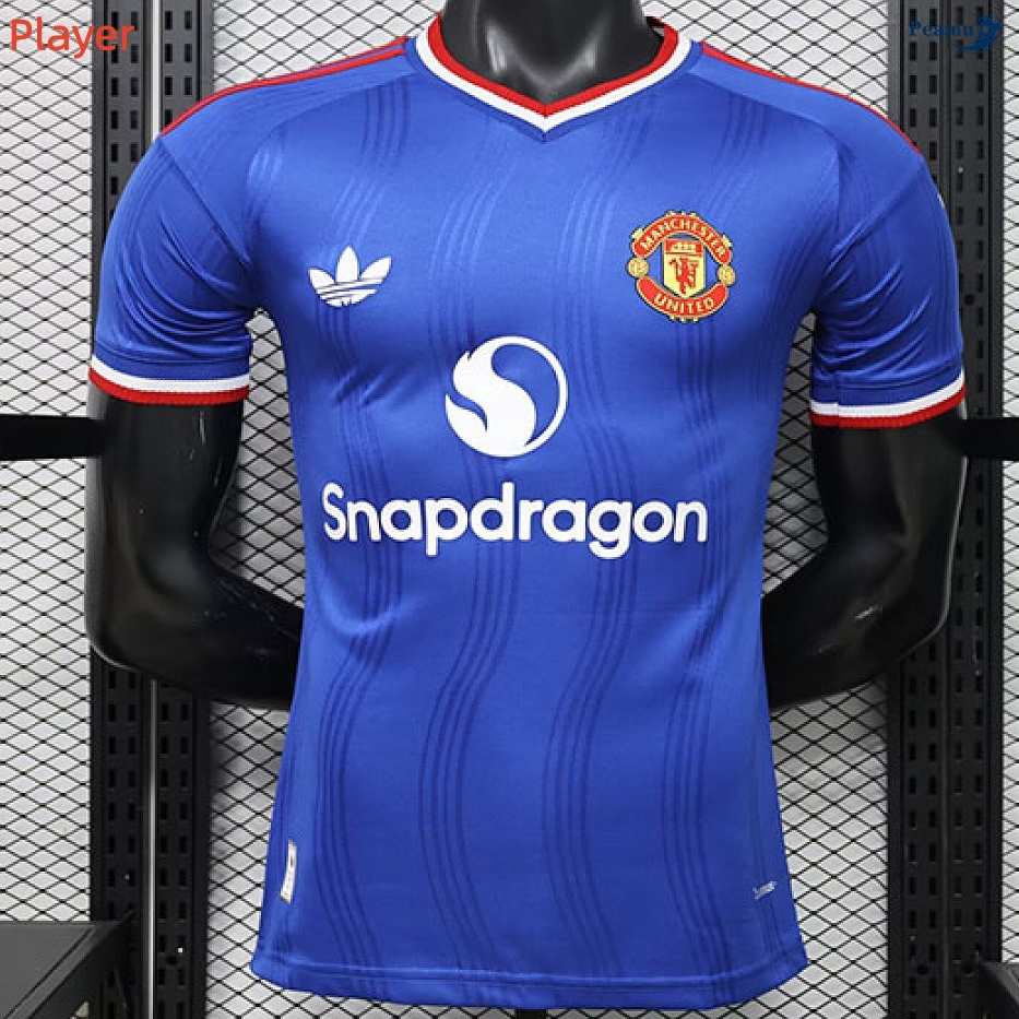 Camisola Futebol Manchester United Player Equipamento especial azul 2026-2027
