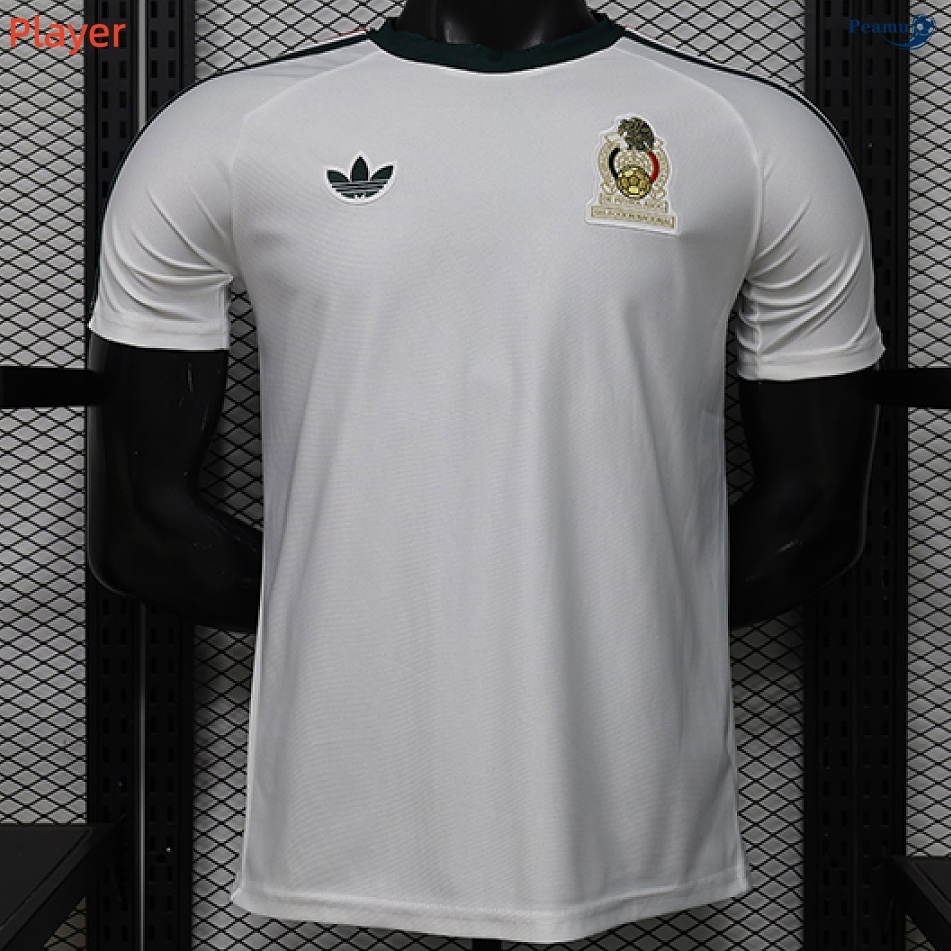 Camisola Futebol México Player Equipamento Branco 2026-2027
