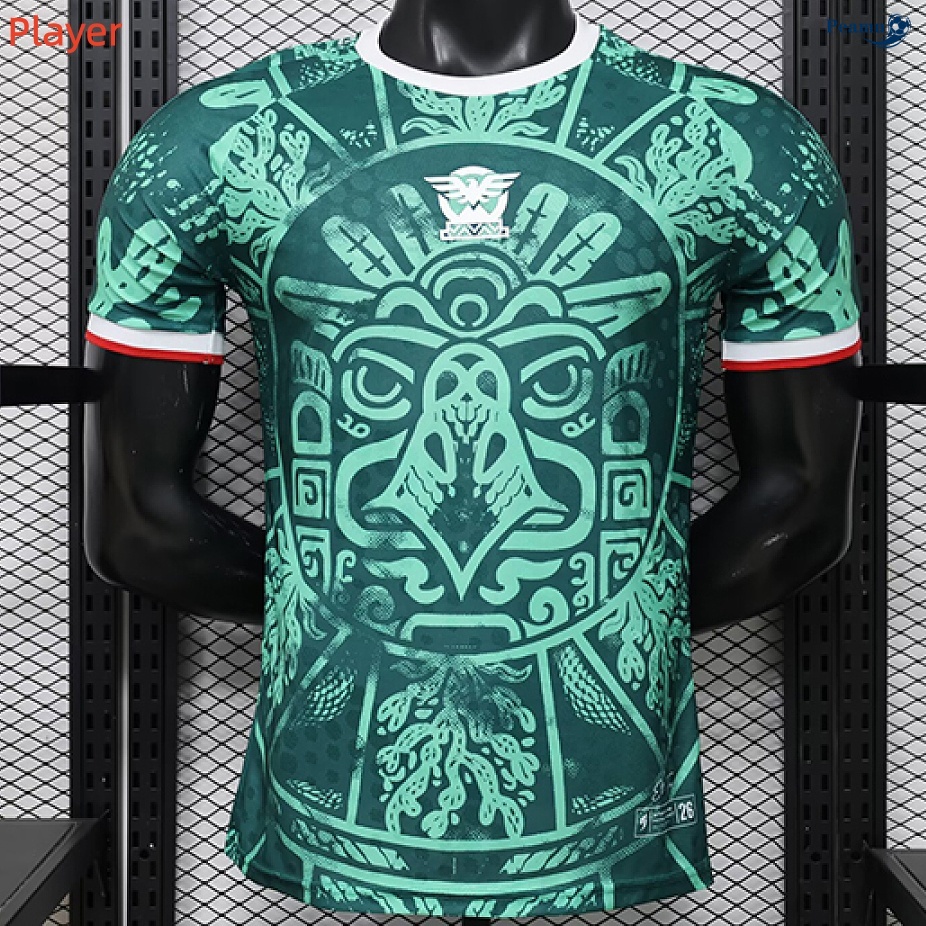 Camisola Futebol México Player especial Equipamento verde 2026-2027