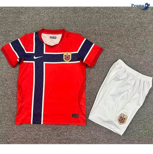 Camisola Futebol Noruega Crianças Principal Equipamento 2026-2027