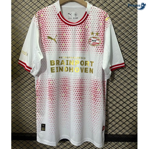 Camisola Futebol PSV Eindhoven Equipamento Branco 2026-2027