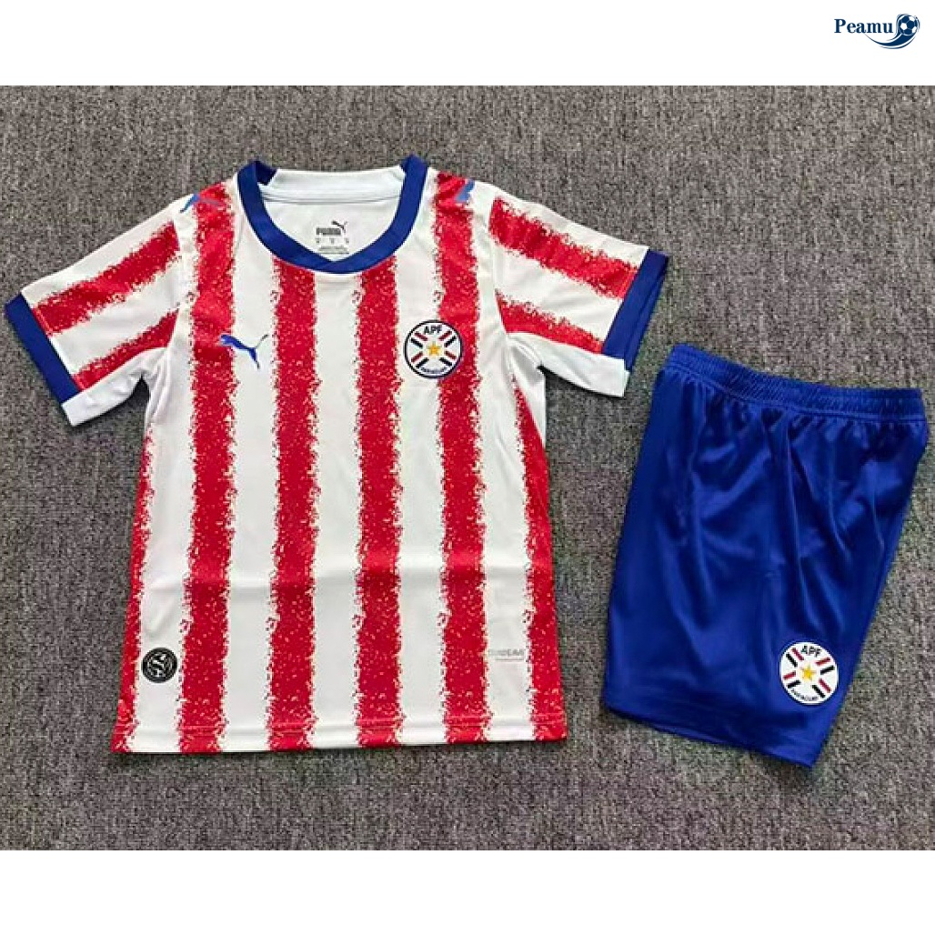 Camisola Futebol Paraguai Crianças Principal Equipamento 2026-2027