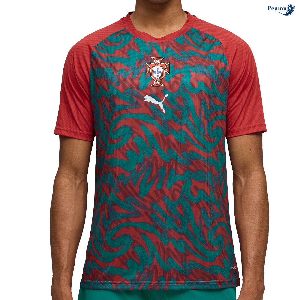 Camisola Futebol Portugal Equipamento Treinamento vermelho 2026-2027