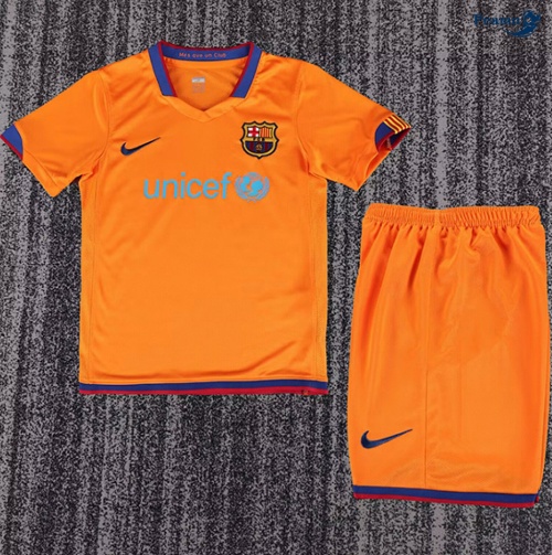 Camisola Futebol Retrô Barcelona Crianças Alternativa Equipamento 2006-07