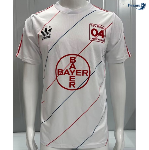 Camisola Futebol Retrô Bayer Leverkusen Alternativa Equipamento 1987-88