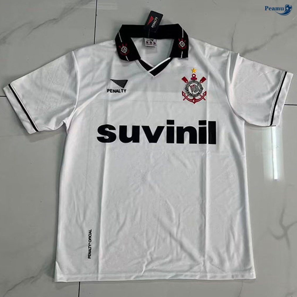 Camisola Futebol Retrô Corinthians Principal Equipamento 1995-96