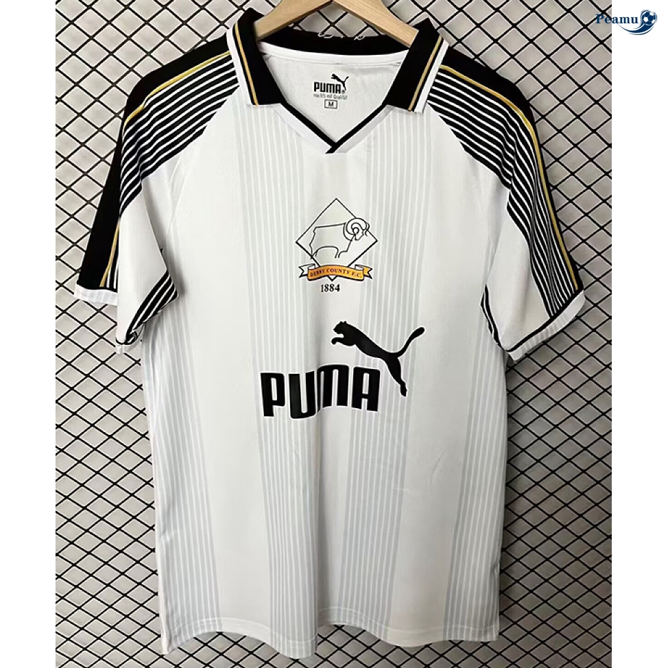 Camisola Futebol Retrô Derby County Principal Equipamento 1995-96