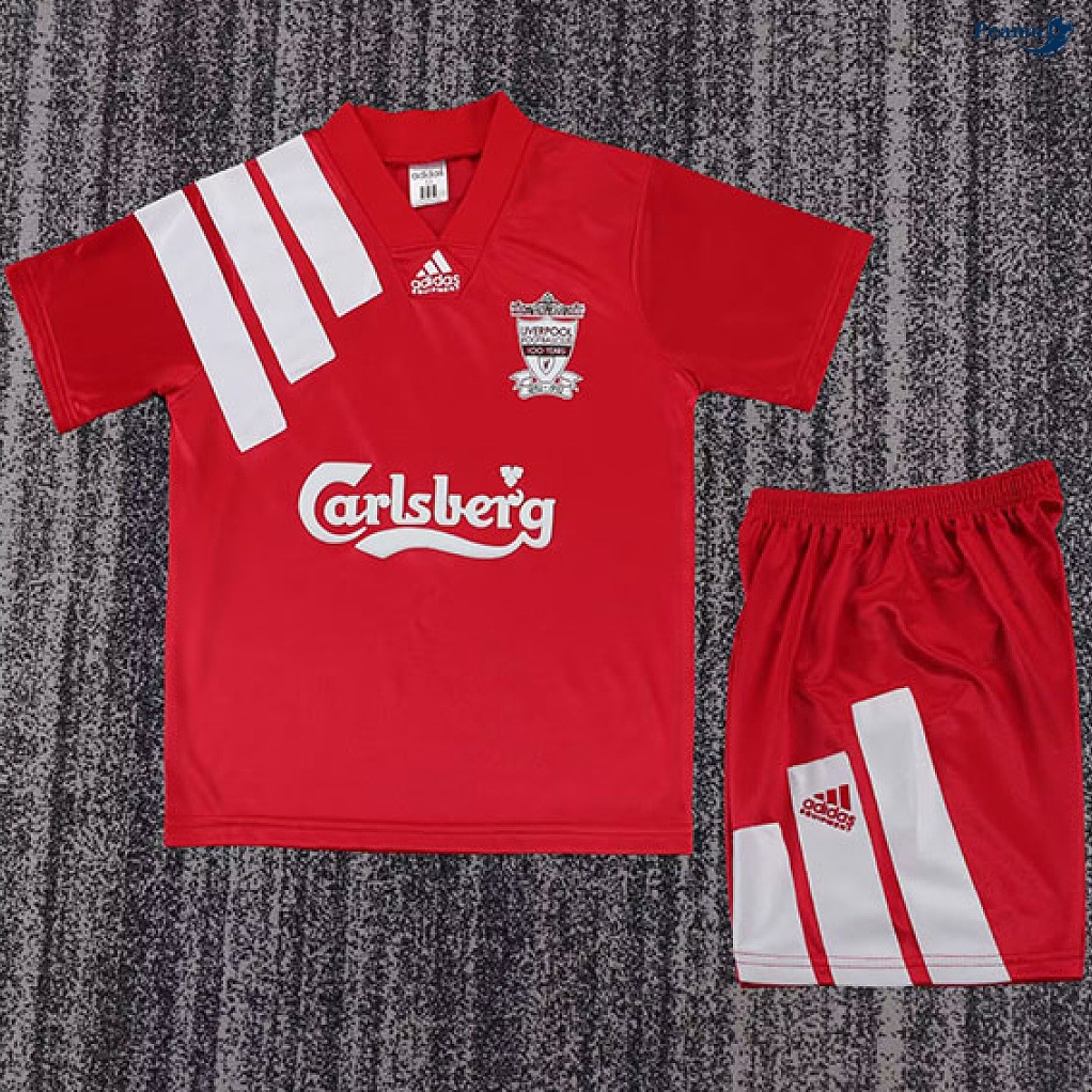 Camisola Futebol Retrô Liverpool Crianças Principal Equipamento 1992-93
