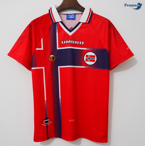Camisola Futebol Retrô Noruega Principal Equipamento 1997-98