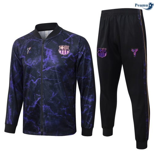 Casaco de Fato de Treino Barcelona Criancas negro/Roxo 2026-2027
