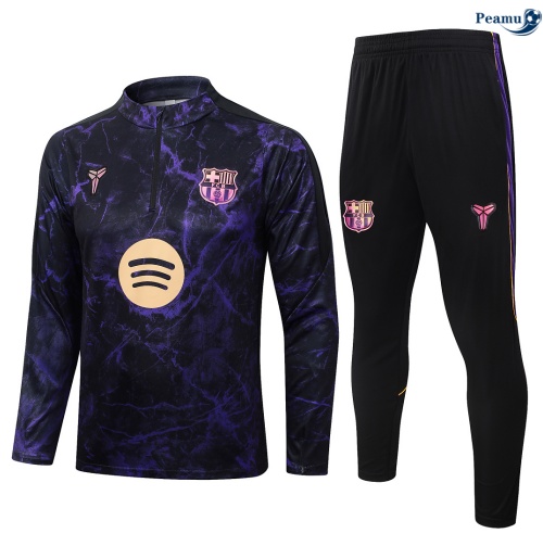 Fato de Treino Barcelona Criancas negro/Roxo 2026-2027