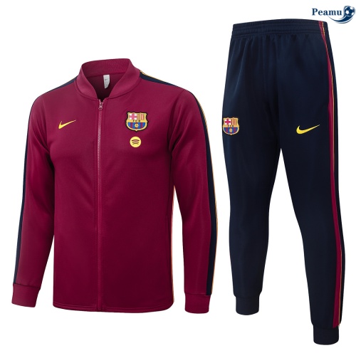 Casaco de Fato de Treino Barcelona Criancas Azufaifa roja 2026-2027