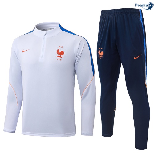Fato de Treino França Criancas Blanco 2026-2027