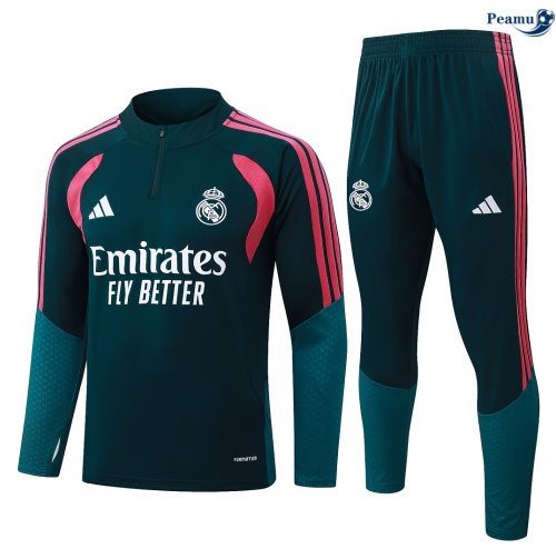 Fato de Treino Real Madrid Criancas Verde-escuro 2026-2027