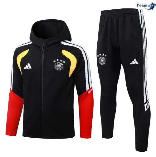 Casaco de Fato de Treino Alemania com capuz negro 2026-2027